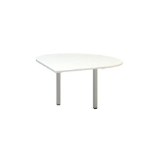 Alfa Office Alfa 200 asztal toldóelem szürke lábazattal, 120 x 120 x 74,2 cm, csepp, jobbos kivitel, fehér mintázat% irodabútor