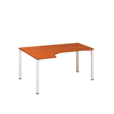 Alfa Office Alfa 200 ergo irodai asztal, 180 x 120 x 74,2 cm, balos kivitel, cseresznye mintázat, RAL9010% irodabútor