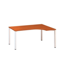 Alfa Office Alfa 200 ergo irodai asztal, 180 x 120 x 74,2 cm, jobbos kivitel, cseresznye mintázat, RAL9010% íróasztal