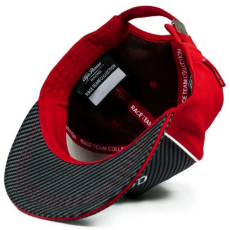 Alfa Romeo Racing baseball sapka, Team 2020 flat brim, carbon fiber, piros
