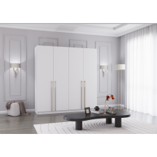 Alfaomega Rosa200 4D gardróbszekrény fehér-fehér bútor
