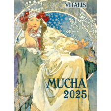  Alfons Mucha 2025 naptár, kalendárium