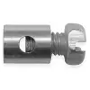 ALGI 02923000-025 gázbowden rögzítő, mopedhez, Ø 6,0 mm, hossz: 7 mm, Peugeot-hoz (25 db-os bliszter) ALGI Bicikli alkatrészek Kerékpár alkatrészek Kerékpár fékek és váltók