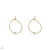 ALISIA ezüst Crystal Bead Midi fülbevaló - AL1194-Oro-Menta