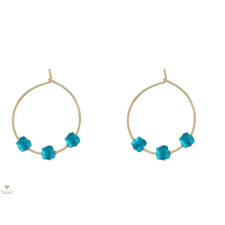 ALISIA ezüst Madison Simple fülbevaló - AL2537-Oro-Apatite fülbevaló