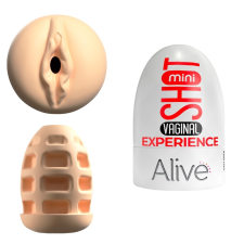 Alive Alive Shot mini maszturbátor, vagina nyílással (világos bőrszín) egyéb erotikus kiegészítők férfiaknak