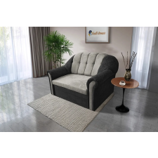  Alíz 2-es kanapé ágyazható bivalyfekete és ónszürke színű vízlepergető szenzációs szövet bútor