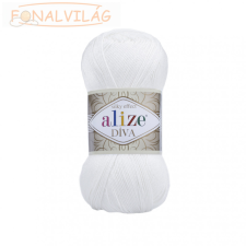 Alize DÍVA - Fehér - 055 rövidáru