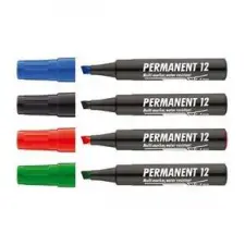  Alkoholos marker 1-4mm, vágott Ico 12 fekete filctoll, marker