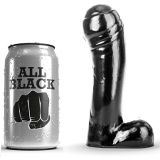  ALL BLACK – 15 cm-es prémium dildó fekete színben anál