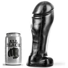  ALL BLACK – 22 cm-es széles talpú dildó anál