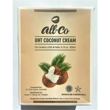 All-co Kókusztejszín (kókuszkrém) 200ml 24% kókuszolaj tartalommal reform élelmiszer