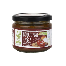 - All in natural food bolognai szósz lencsével-gombával vegán 250g h alapvető élelmiszer