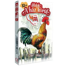  Állatok a ház körül 4 az 1-ben kártyajáték társasjáték