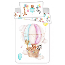Állatos Animals Flying balloon, Állatos gyerek ágyneműhuzat 100×135cm, 40×60 cm lakástextília
