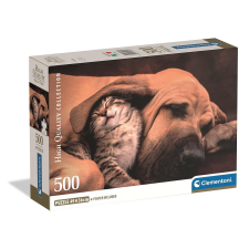 Állatos Cuddles 500 db-os Compact puzzle Clementoni puzzle, kirakós