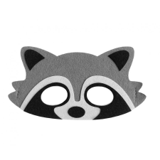 Állatos Raccoon, Mosómedve filc maszk 18 cm party kellék