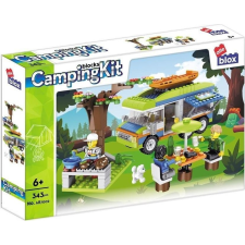 ALLEBLOX - CampingKit Kempingezés Lakókocsival 343 db-os Építőkocka Játékszett AB7002 (AB7002) építkezés