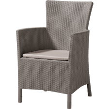 Allibert IOWA/MONTANA polyrattan kerti fotel - cappuccino kerti bútor