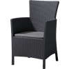 Allibert IOWA/MONTANA polyrattan kerti fotel - grafit
