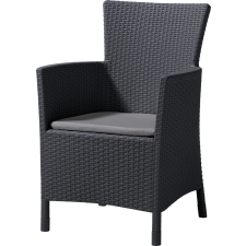Allibert IOWA/MONTANA polyrattan kerti fotel - grafit kerti bútor