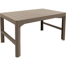 Allibert LYON RATTAN állítható polyrattan kerti asztal, 72 cm - cappuccino kerti bútor
