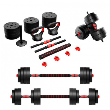  Állítható Bitumenes súlyzókészlet 20 kg fekete kézisúlyzó