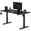  Állítható magasságú elektromos íróasztal Nojo 140x60 cm fekete