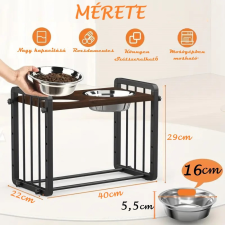  Állítható megemelt kisállat etető-itató készlet - kicsi macskatál