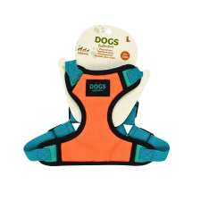  Állítható narancssárga hám S 36-42cm méretű kutyák számára nyakörv, póráz, hám kutyáknak