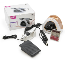  Állítható sebességű, professzionális körömcsiszoló gép pedállal és 12 csiszoló fejjel (BBV) műkörmös csiszológép