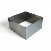  Állítható, szögletes tortakeret, fém, 8 cm