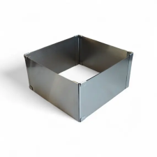  Állítható, szögletes tortakeret, fém, 8 cm sütés és főzés