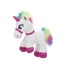  Álló unikornis, 20 cm, fehér-rózsaszín 5214 plüssfigura