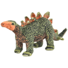  álló, zöld és narancssárga plüss stegosaurus XXL