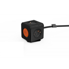 Allocacoc PowerCube Extended Remote 1,5m Black/Orange hosszabbító, elosztó