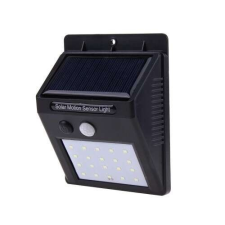 Alloet Alloet 20 LED-es napelemes kültéri LED lámpa alkonyat kapcsolóval és mozgásérzékelővel kültéri világítás