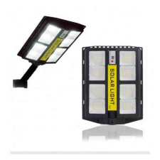 Alloet WA22-14 LED távirányítós, napelemes, fény-és mozgásérzékelős utcai szolárlámpa 800W kültéri világítás