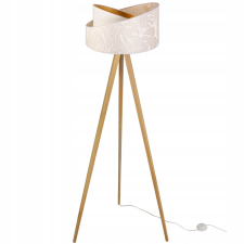  ÁLLÓLÁMPA, ÁLLÓ, ÁLLVÁNYOS, FA LÁMPABÚRA MINTÁVAL világítás