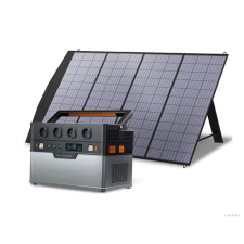 Allpowers hordozható erőmű tartalék akkumulátor &amp; napelem áramfejlesztő, 1500W vészhelyzeti tápegység, 18V Solarpanel napelem