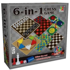 Alltoys játékkészlet 6az1-ben társasjáték