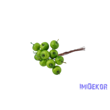  Alma 12db/köteg pick - Zöld dekorációs kellék