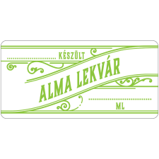  Alma lekvár öntapadós műanyag alapú cimke 6 db/csomag dekorációs kellék