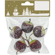  Almák dróton cukorszerű bevonattal piros-zöld karácsonyfadísz