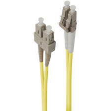 Alogic Glasfaserkabel LC-SC Single Mode Duplex LSZH OS2 1.5m (LCSC-1.5-OS2) kábel és adapter