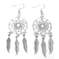  Álomfogó fülbevaló, választható arany vagy ezüst színű akasztóval fülbevaló