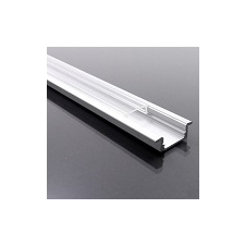  ALP-001 - Aluminium U profil ezüst, LED szalaghoz, átlátszó burával világítás