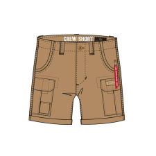 Alpha Industries CREW SHORT - khaki férfi rövidnadrág