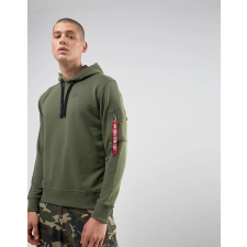 Alpha Industries X-Fit Hoody - olive férfi pulóver, kardigán