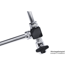  Alphacool Eiszapfen csatlakozó terminál 4-szeres G1/4 IT - fekete acetál /17557/ hűtés